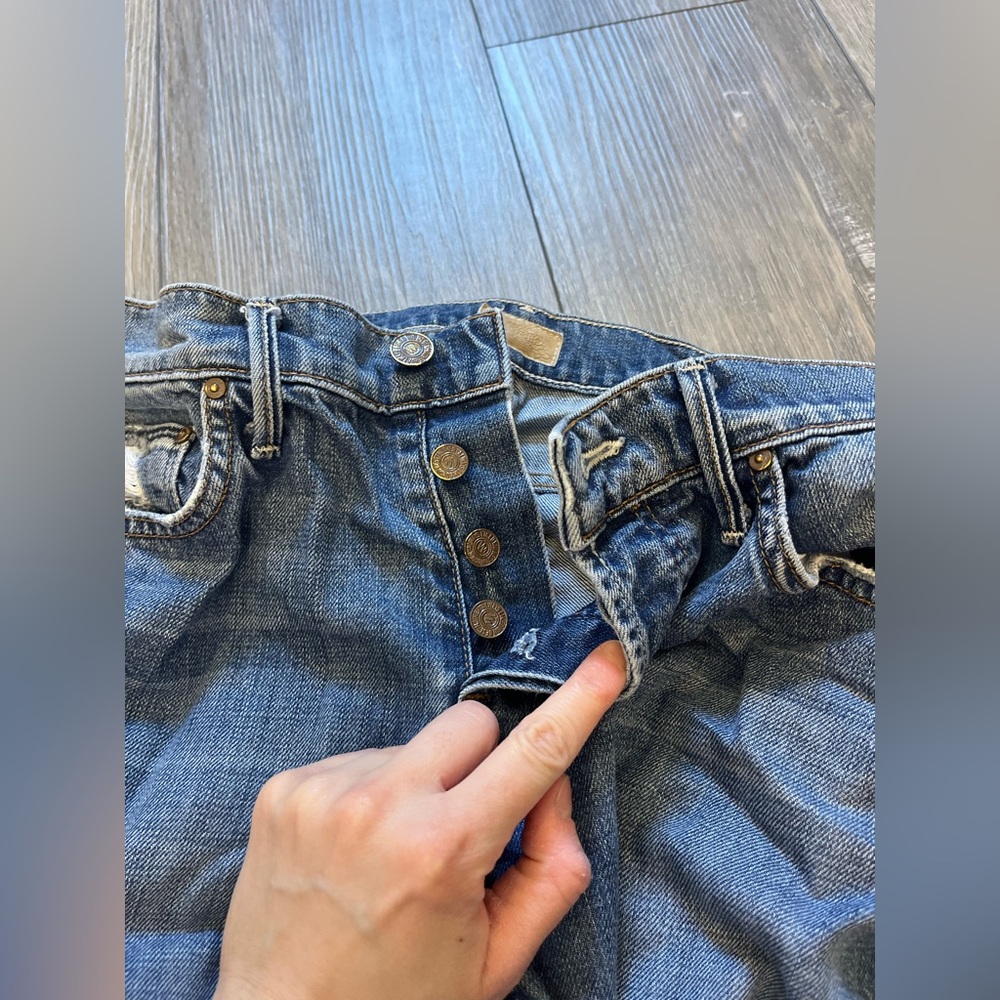 MOTHER Jeans The Loosey In Always Look Twice 26 Button Fly - Picture 3 of 16